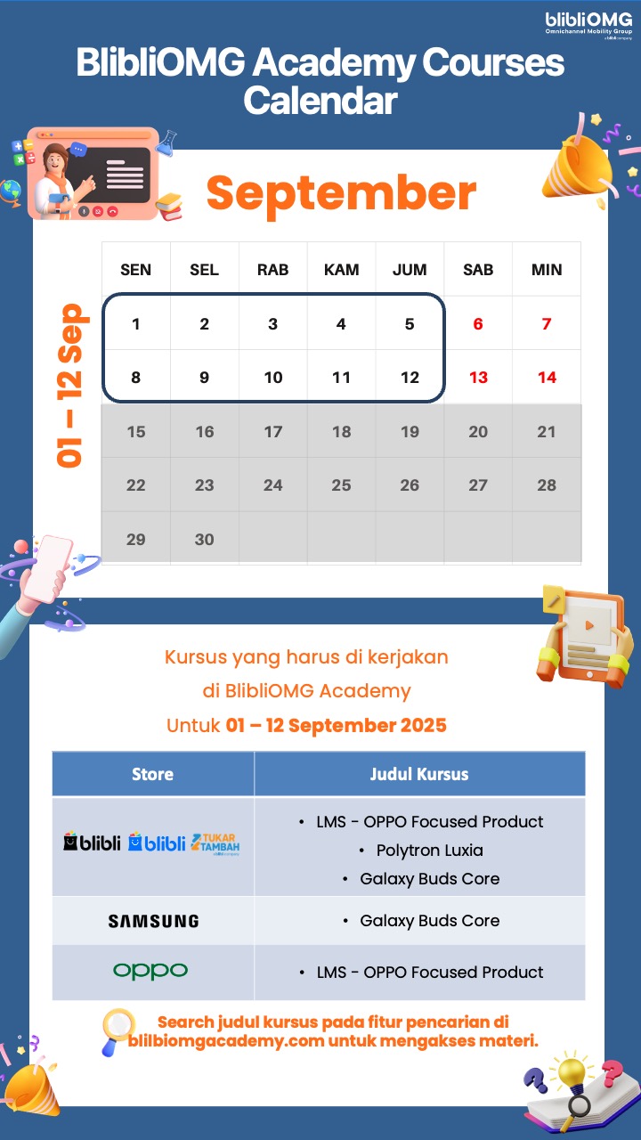 Kalender Kursus September W1